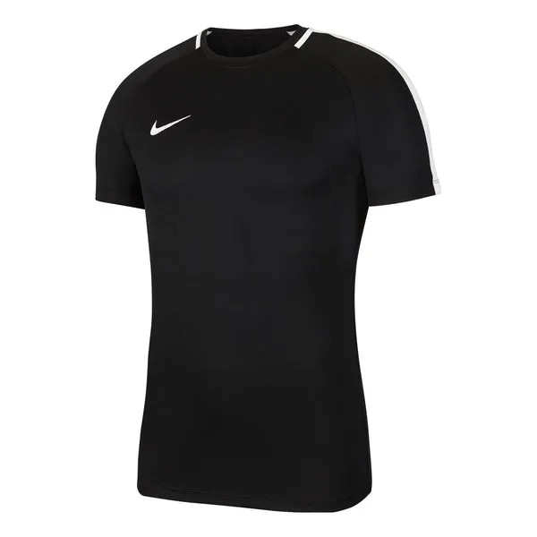 Футболка Nike Football Training Knitted Quick-drying Sports Short Sleeve Comfortable Breathable T-shirt 'Black', черный
