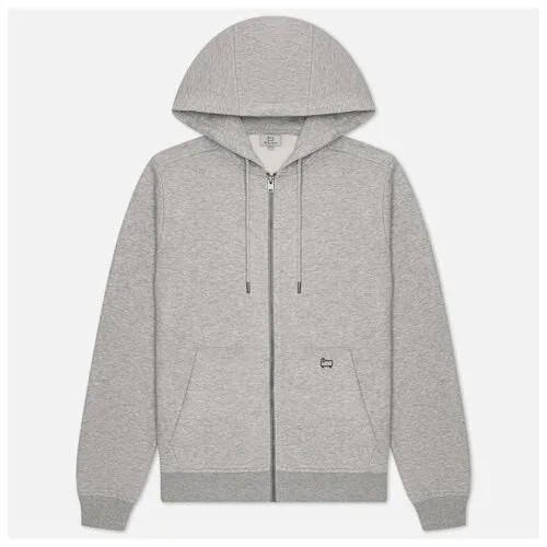 Мужская толстовка Woolrich Light Classic Full Zip Hoodie серый , Размер S