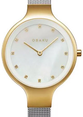 Fashion наручные  женские часы Obaku V173LXGWMC. Коллекция Mesh
