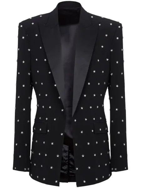 Balmain пиджак с вышивкой Stars, черный