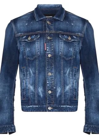 Dsquared2 джинсовая куртка с принтом Icon
