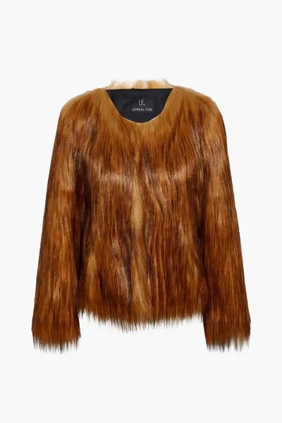 Куртка из искусственного меха Dream Unreal Fur, коричневый