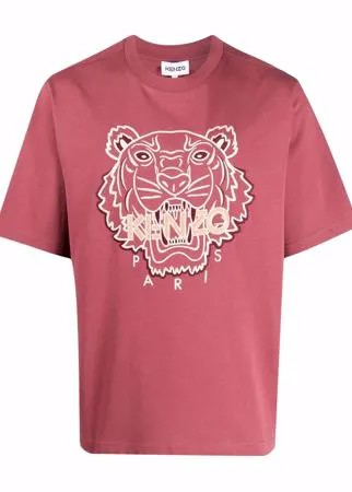 Kenzo футболка с вышивкой Tiger