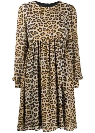 Boutique Moschino платье-туника с леопардовым принтом