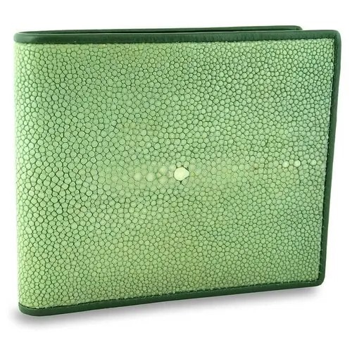 Кошелек Exotic Leather, фактура зернистая, зеленый