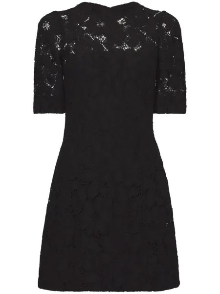 Proenza Schouler floral lace dress, черный