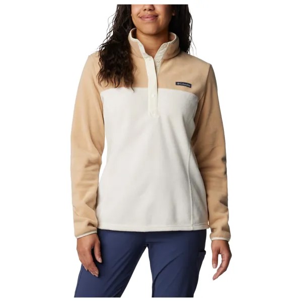Флисовый свитер Columbia Women's Benton Springs 1/2 Snap Pullover, цвет Chalk/Canoe