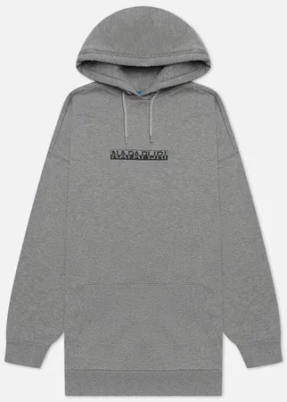 Женская толстовка Napapijri Box Hoodie, цвет серый, размер M