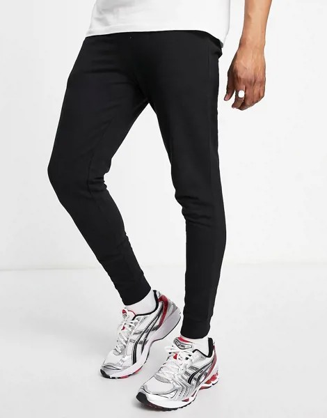 Черные легкие джоггеры скинни ASOS DESIGN-Черный
