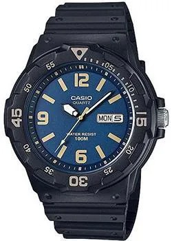 Японские наручные  мужские часы Casio MRW-200H-2B3. Коллекция Analog