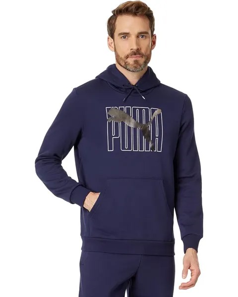 Худи PUMA Essentials+ Logo Lab Holiday Pullover, цвет PUMA Navy