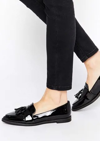 Черные туфли с кисточками New Look Lemar-Черный цвет