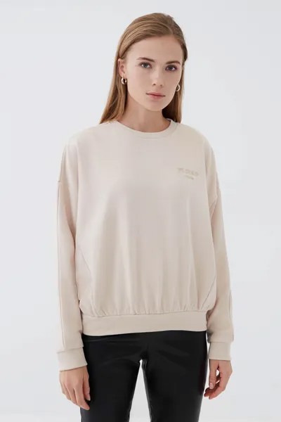 Свитшот женский ZARINA 1122512412 бежевый 48