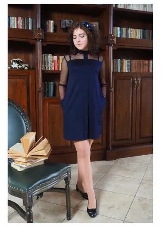 Платье Ladetto размер 40-158, темно-синий