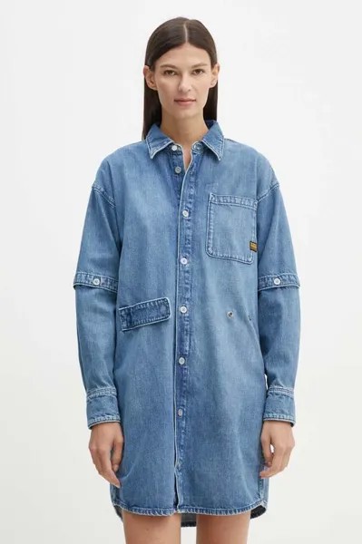 Джинсовое платье G-Star Raw, синий