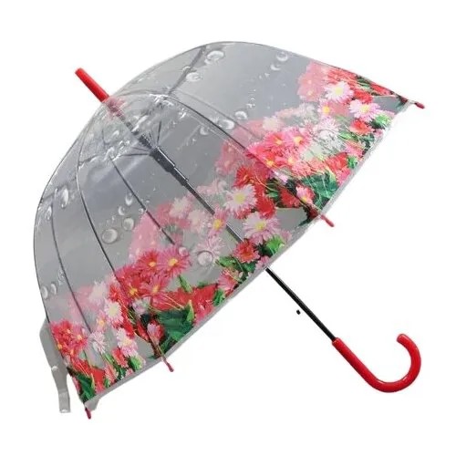 Мини-зонт Noname, полуавтомат, 8 спиц, для женщин, розовый