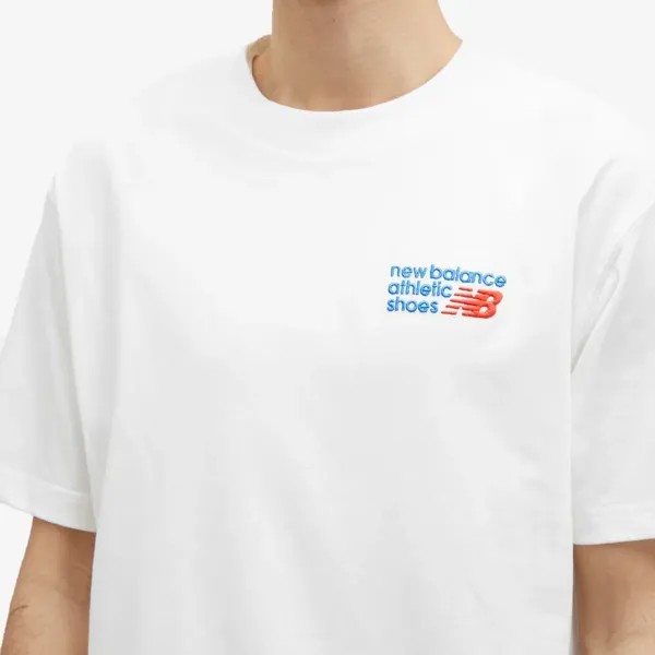 New Balance Свободная футболка NB Athletics Premium с логотипом