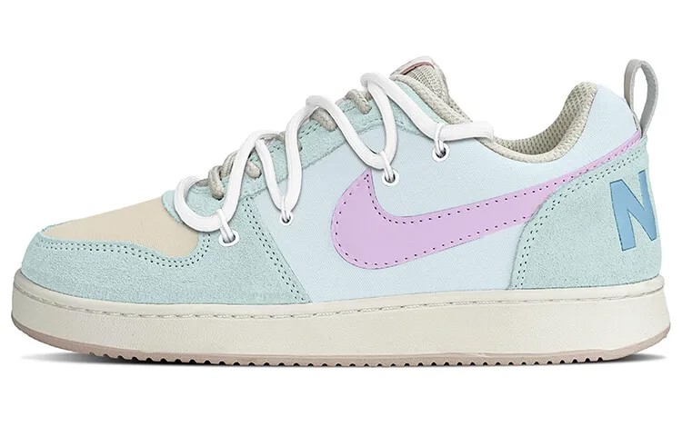 Кроссовки Nike Court Borough Skateboarding Shoes Women's Low-top Purple, синий