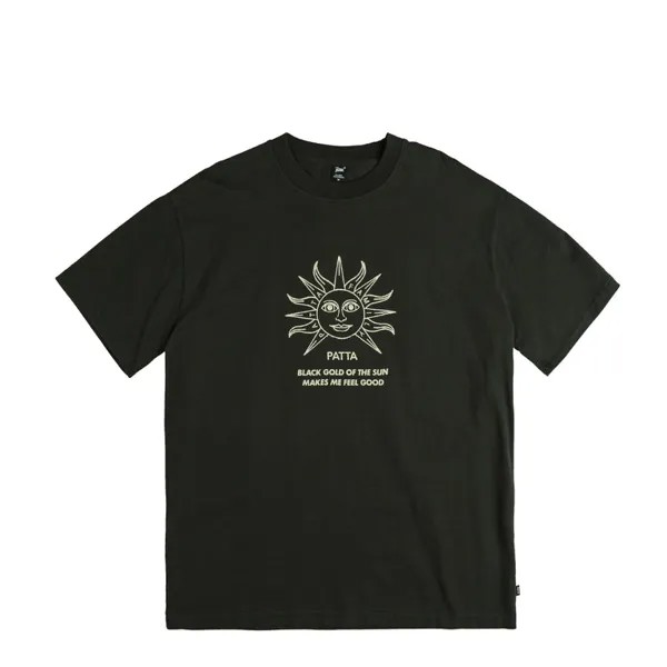 Футболка Black Gold Sun T-Shirt Patta, черный