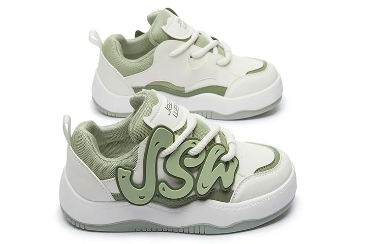 Кроссовки JEANSWEST Skateboarding Shoes Women's Low-top, белый/серый