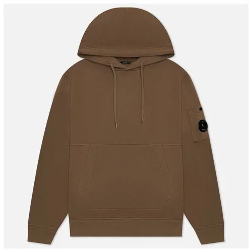 Мужская толстовка C.P. Company Cotton Fleece Hoodie Resist Dyed коричневый, Размер S