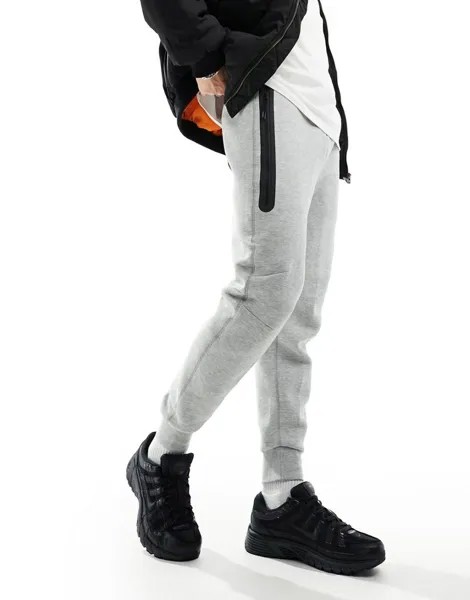 Nike – Tech Fleece – Серые флисовые джоггеры