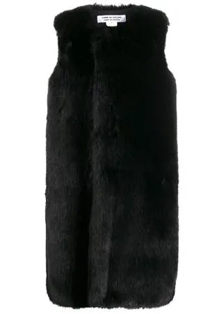Comme Des Garçons Comme Des Garçons жилет из искусственного меха длины миди
