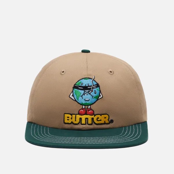 Кепка Butter Goods Blindfold 6 Panel бежевый, Размер ONE SIZE