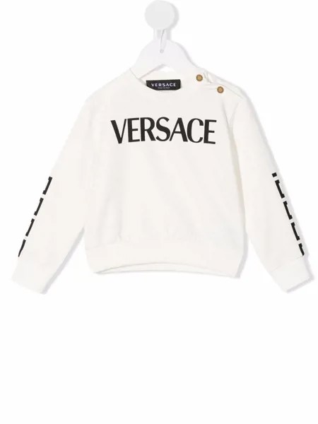 Versace Kids толстовка с логотипом