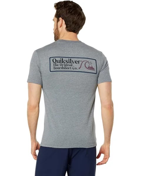 Футболка Quiksilver Square Biz Short Sleeve Tee, цвет Medium Grey Heather