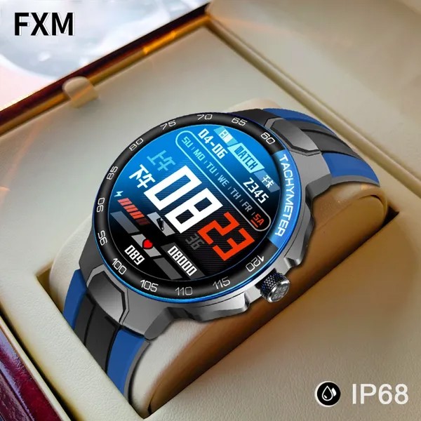 Модные наручные часы для мужчин и женщин, водонепроницаемые IP68, Bluetooth 5,0, 24 режима работы, умные часы с пульсометром и шагомером для мужчин