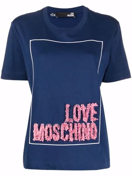 Love Moschino футболка с логотипом