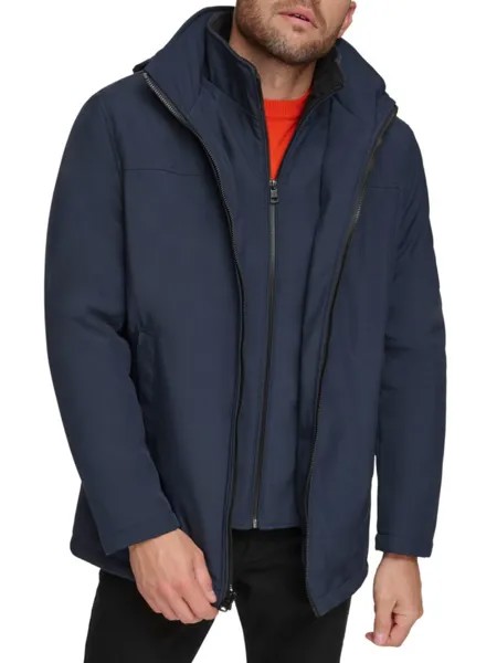 Пиджак на подкладке из искусственного меха Calvin Klein, цвет True Navy