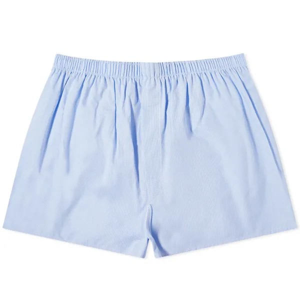 Шорты Sunspel Woven Boxer, цвет Light Blue Gingham