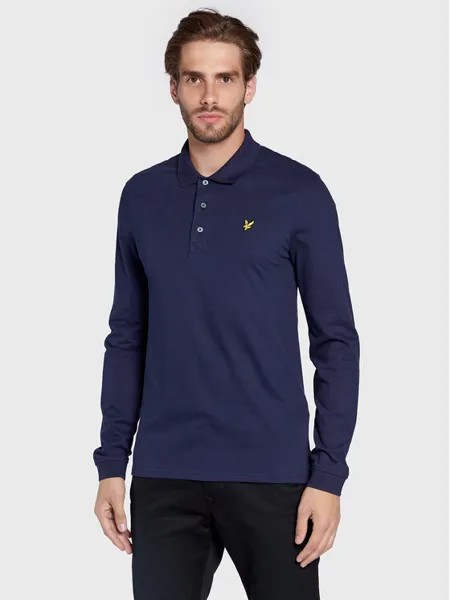 Поло стандартного кроя Lyle & Scott, синий