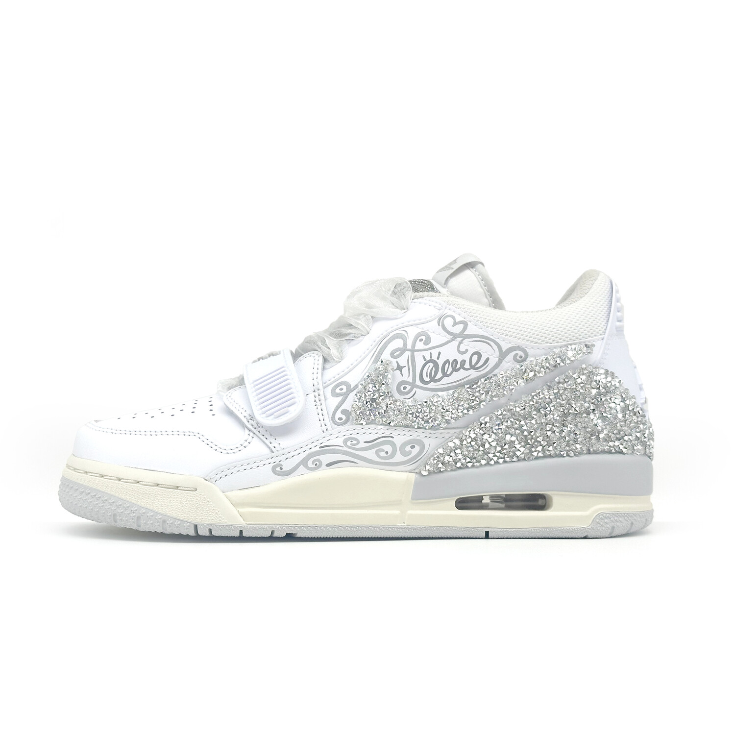 Кроссовки Jordan Legacy 312 Vintage Basketball Shoes Women's Low-top Silver, серебряный