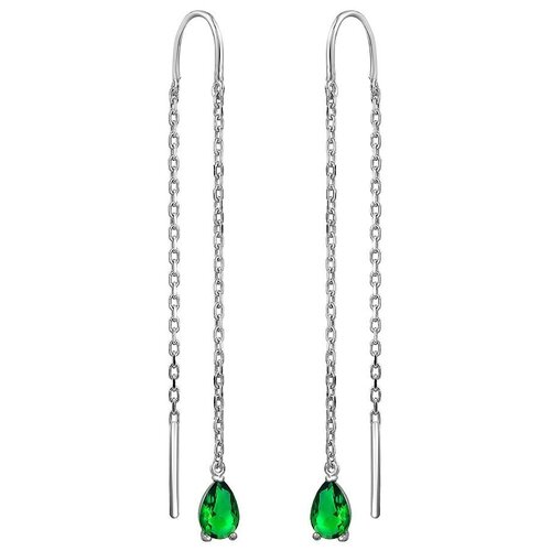 Серьги-цепочки из серебра 1003553627136