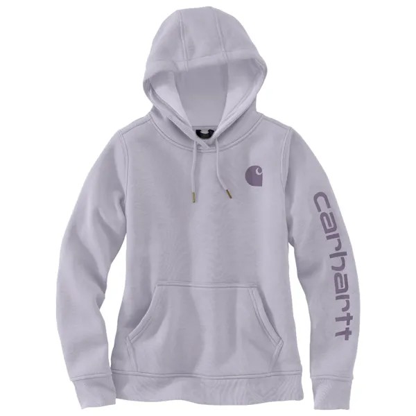 Толстовка с капюшоном Carhartt Women's Logo Sleeve Graphic, цвет Lilac Haze