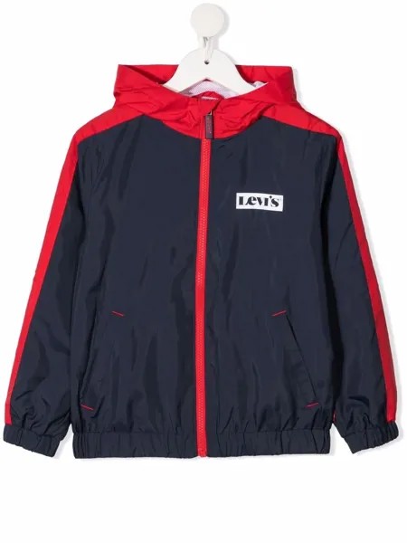 Levi's Kids куртка в стиле колор-блок с капюшоном