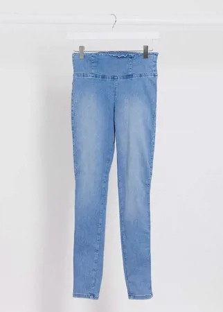 Синие зауженные джинсы стретч Urban Bliss-Черный цвет