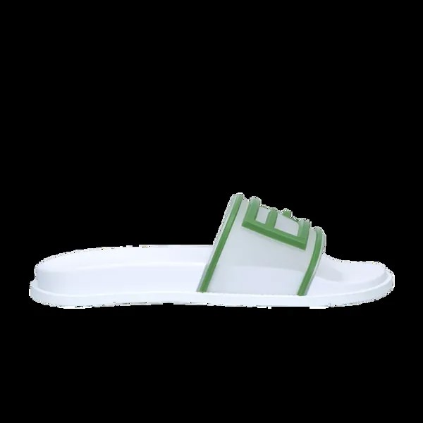Кроссовки Fendi Slides 'Transparent Verde', белый