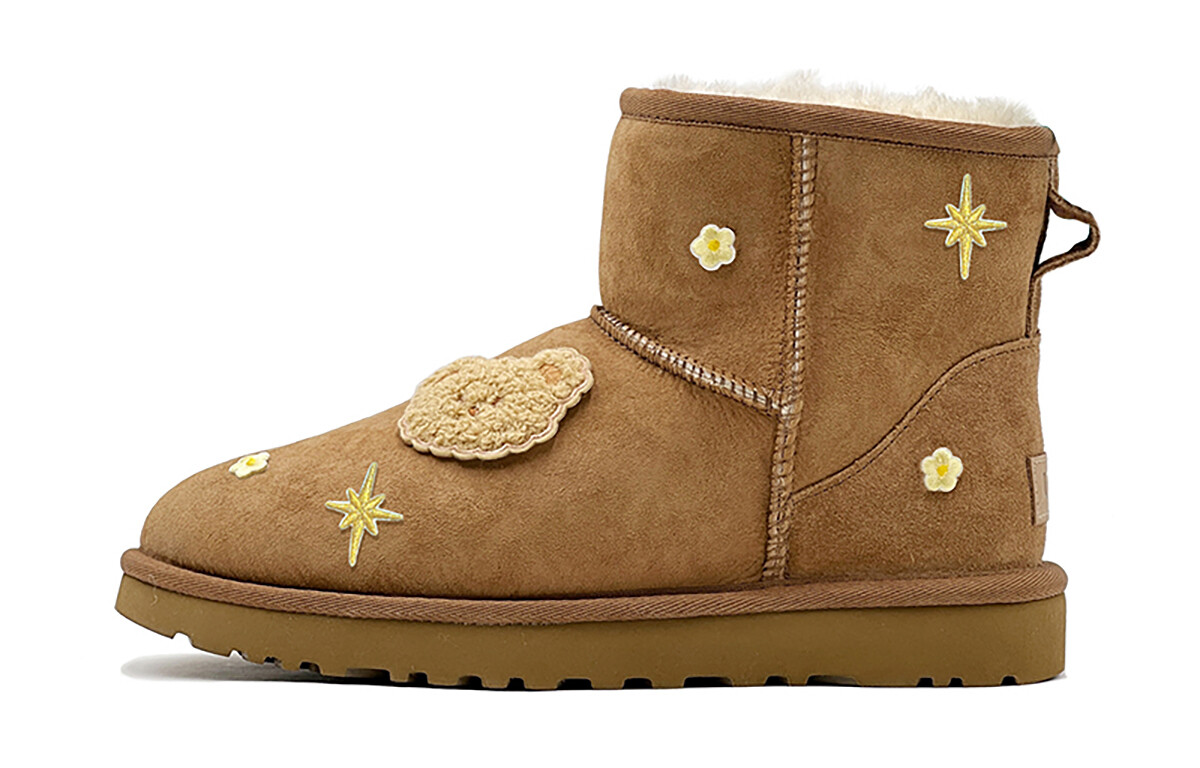 CLASSIC MINI Зимние ботинки женские бежевые Ugg