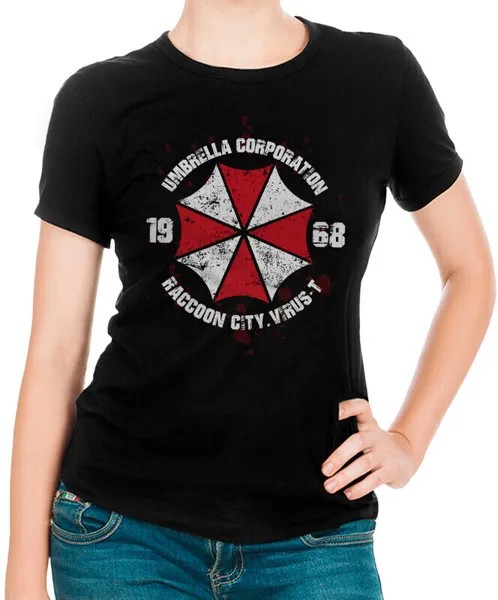 Футболка женская Dream Shirts Umbrella Corporation - Resident Evil 13 черная 2XL