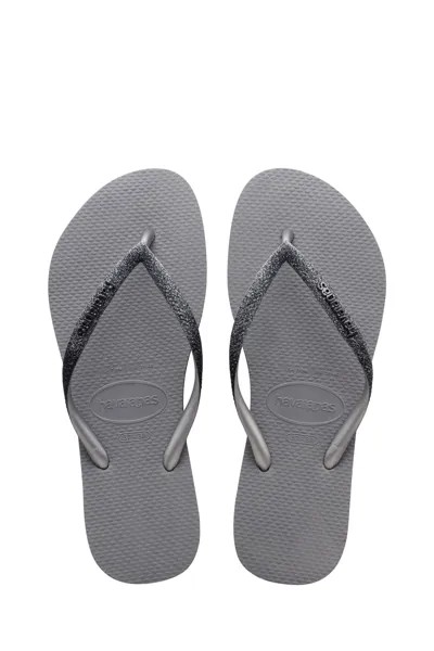 Узкие шлепанцы Sparkle Ll Havaianas, серый