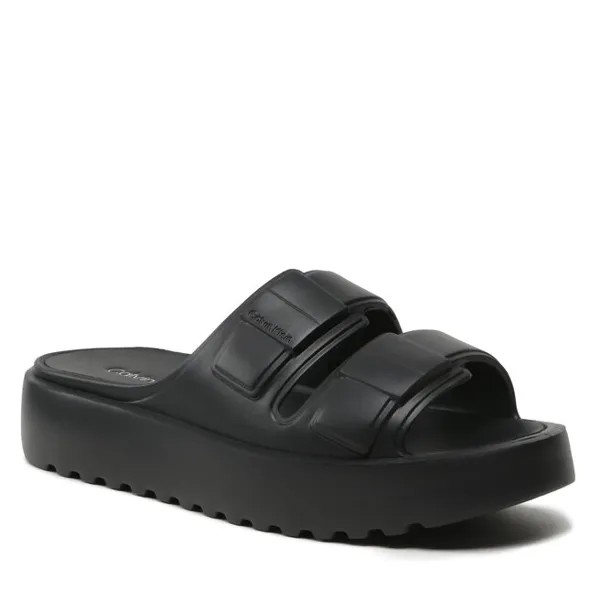 Шлепанцы Calvin Klein DoubleStrap Slipper, черный
