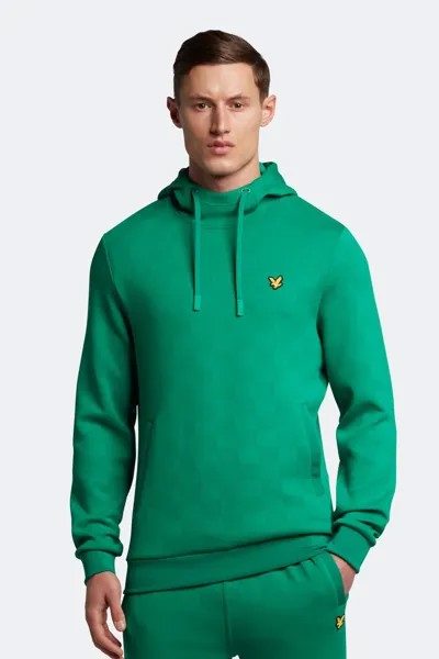 Зеленое худи с контейнерами Lyle & Scott, зеленый