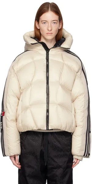 Moncler Genius Moncler x adidas Originals Бежевый пуховик Fusine