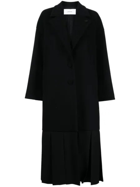 Шерстяное пальто Lardini, черный