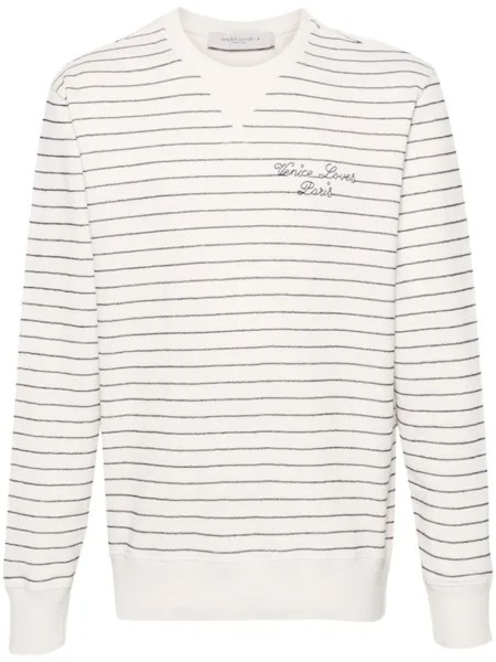 Golden Goose толстовка с вышивкой Journey, нейтральный цвет