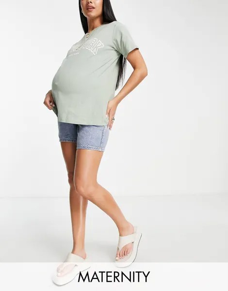 Синие шорты Topshop Maternity underbump Ultimate Editor